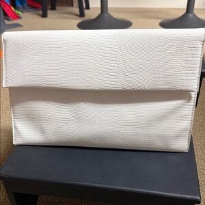 Glitz Ivory Textured Handbag